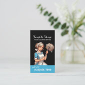 ハウスクリーニングかわいいメイドサービスハウスキーピング 名刺 (スタンド正面)