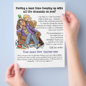 ハウスクリーニングのチラシ（完全にカスタマイズ可能） チラシ (手)