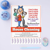 ハウスクリーニングカスタムプロモーション チラシ (シングル)