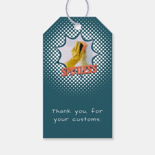 ハウスクリーニングサービスのプロモーションありがとうございます! ギフトタグ (正面)