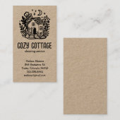 ハウスクリーニングサービスカワイホームハンドドロンクラフト 名刺 (正面/裏面)