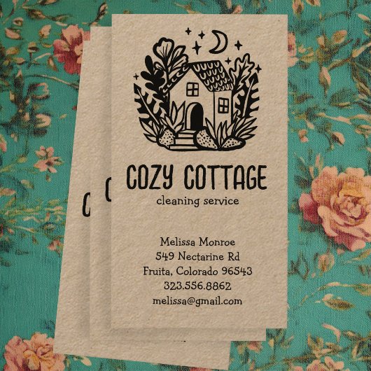 ハウスクリーニングサービスカワイホームハンドドロンクラフト 名刺