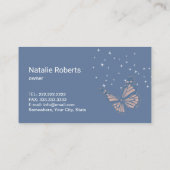 ハウスクリーニングサービスシルバースプレーヴィンテージフローラ 名刺 (裏面)