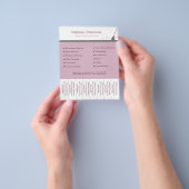 ハウスクリーニングサービスストリップフライヤーのティアオフ チラシ (手)