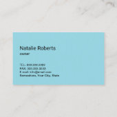 ハウスクリーニングサービスデイジーフラワーズメイド 名刺 (裏面)