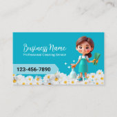 ハウスクリーニングサービスデイジーフラワーズメイド 名刺 (正面)