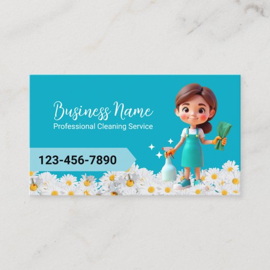 ハウスクリーニングサービスデイジーフラワーズメイド 名刺