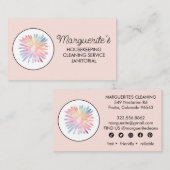 ハウスクリーニングサービスデイジーロゴソーシャルアイコン 名刺 (正面/裏面)