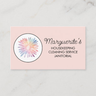 ハウスクリーニングサービスデイジーロゴソーシャルアイコン 名刺