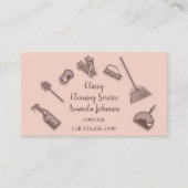 ハウスクリーニングサービスバラロゴメイドオフィスルクス 名刺 (正面)