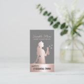 ハウスクリーニングサービスバラ金ゴールドメイドハウスキーピング 名刺 (スタンド正面)