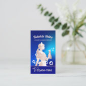 ハウスクリーニングサービスブルーメイドハウスキーピング 名刺 (スタンド正面)