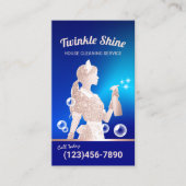 ハウスクリーニングサービスブルーメイドハウスキーピング 名刺 (正面)