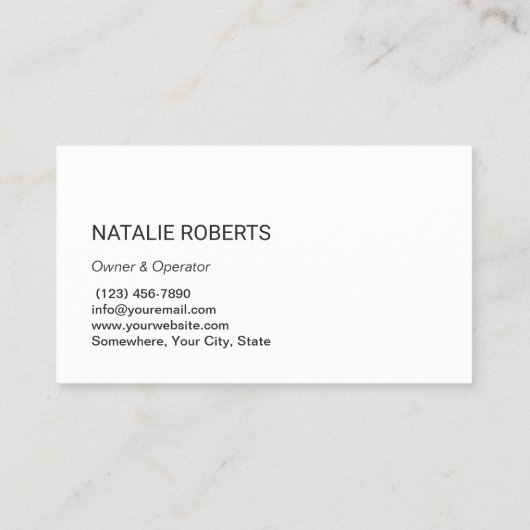 ハウスクリーニングサービスプロフェッショナルハウスキーピング 名刺 (裏面)