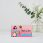 ハウスクリーニングサービスマンガガールハウスキーピング 名刺 (スタンド正面)