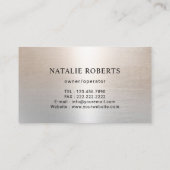 ハウスクリーニングサービスモダンシルバーハウスキーピング 名刺 (裏面)