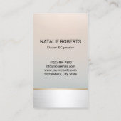 ハウスクリーニングサービスモダンシルバーハウスキーピング 名刺 (裏面)