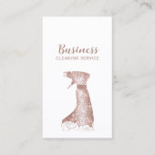 ハウスクリーニングサービスラグジュアリーフローラスプレークリーナー 名刺 (正面)