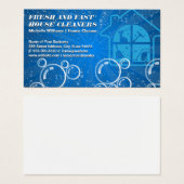 ハウスクリーニングサービスロゴ |シャボン玉 (正面&裏面)