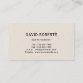 ハウスクリーニングサービス加圧洗浄クリーム 名刺 (裏面)