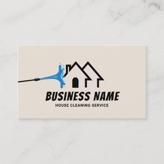 ハウスクリーニングサービス加圧洗浄クリーム 名刺 (正面)
