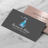 ハウスクリーニングサービス白熱［赤熱］光を放つクリーナバラ金ゴールド 名刺