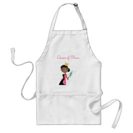ハウスクリーニングサービス エスニック女性メイド ロゴスモック スタンダードエプロン