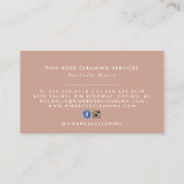 ハウスクリーニングサービス 名刺 (裏面)