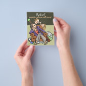 ハウスクリーニングサービス 広告 プロモカード 4x5 チラシ (手)