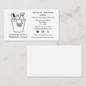 ハウスクリーニングサービス 清掃 ソーシャルメディア 名刺 (正面/裏面)