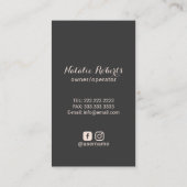 ハウスクリーニングシルバーフェザーダスターピエレガントンク 名刺 (裏面)