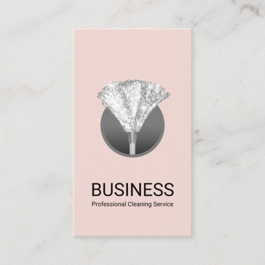 ハウスクリーニングシルバーフェザーダスターピエレガントンク 名刺 (正面)
