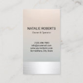 ハウスクリーニングシルバー&バラ金ゴールドハウスキーピング 名刺 (裏面)