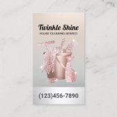 ハウスクリーニングシルバー&バラ金ゴールドハウスキーピング 名刺 (正面)