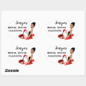 ハウスクリーニングシール 楕円形シール (シート)