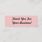 ハウスクリーニングスキニービジネスカードピンクのメイドレディ スキニー名刺 (裏面)