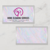 ハウスクリーニングスプレーボトル 名刺 (正面/裏面)