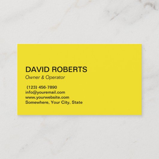 ハウスクリーニングハウスキーピングサービスブラック&イエロー 名刺 (裏面)