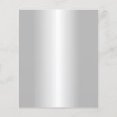 ハウスクリーニングハウスキーピングサービスモダンシルバー チラシ (裏面)