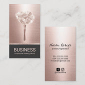 ハウスクリーニングハウスキーピングバラ金ゴールドメイドサービス 名刺 (正面/裏面)