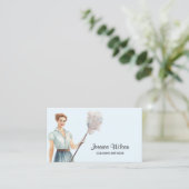 ハウスクリーニングハウスキーピングレトロメイドサービス 名刺 (スタンド正面)