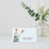 ハウスクリーニングハウスキーピングレトロメイドサービス 名刺 (スタンド正面)