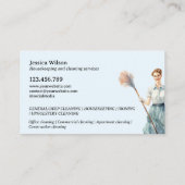 ハウスクリーニングハウスキーピングレトロメイドサービス 名刺 (裏面)