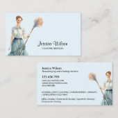 ハウスクリーニングハウスキーピングレトロメイドサービス 名刺 (正面/裏面)