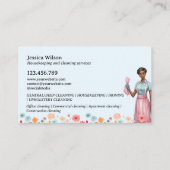 ハウスクリーニングハウスキーピングレトロメイドサービス 名刺 (裏面)