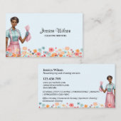 ハウスクリーニングハウスキーピングレトロメイドサービス 名刺 (正面/裏面)