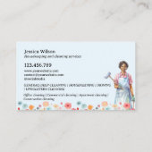 ハウスクリーニングハウスキーピングレトロメイドサービス 名刺 (裏面)