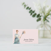 ハウスクリーニングハウスキーピングレトロメイドサービス 名刺 (スタンド正面)