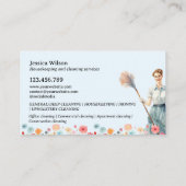 ハウスクリーニングハウスキーピングレトロメイドサービス 名刺 (裏面)