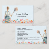 ハウスクリーニングハウスキーピングレトロメイドサービス 名刺 (正面/裏面)